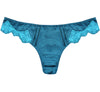 TLOpulent Lace Brief in Peacock Blue - product - front- Beautifully Undressed 