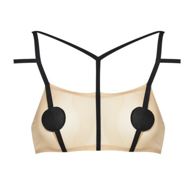 Discussion Vertical Bra - Cut Out by Ruban Noir - beautifullyundressed.com