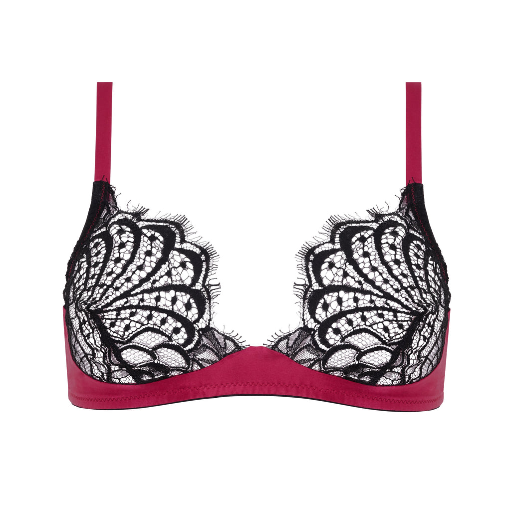 Emma Harris Renée Raspberry Soft Bra - Product Front - Beautifully Undressed