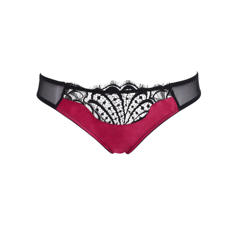 Emma Harris Renée Raspberry Thong - Product - Front - Beautifully Undressed